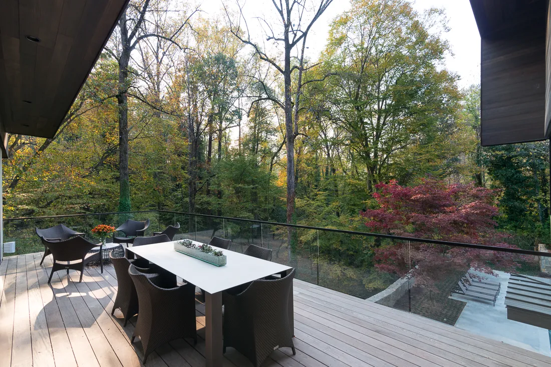 Avalon — Terrace dining in the treetops