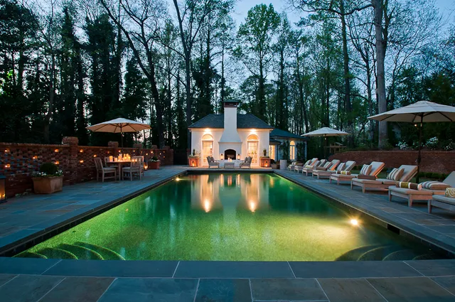 Tuxedo Park — Pool at dusk
