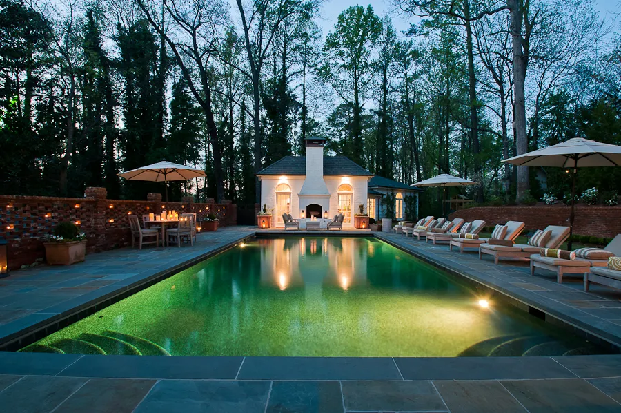 Tuxedo Park — Pool at dusk